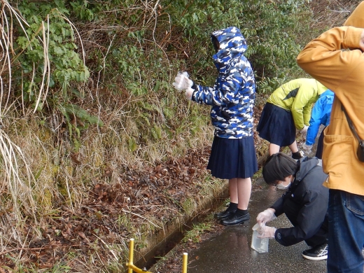 採水に挑戦